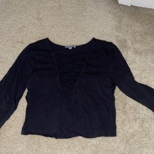 Long sleeve crop top